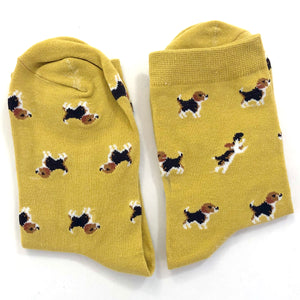 WS - Little Dog Socks - Gold