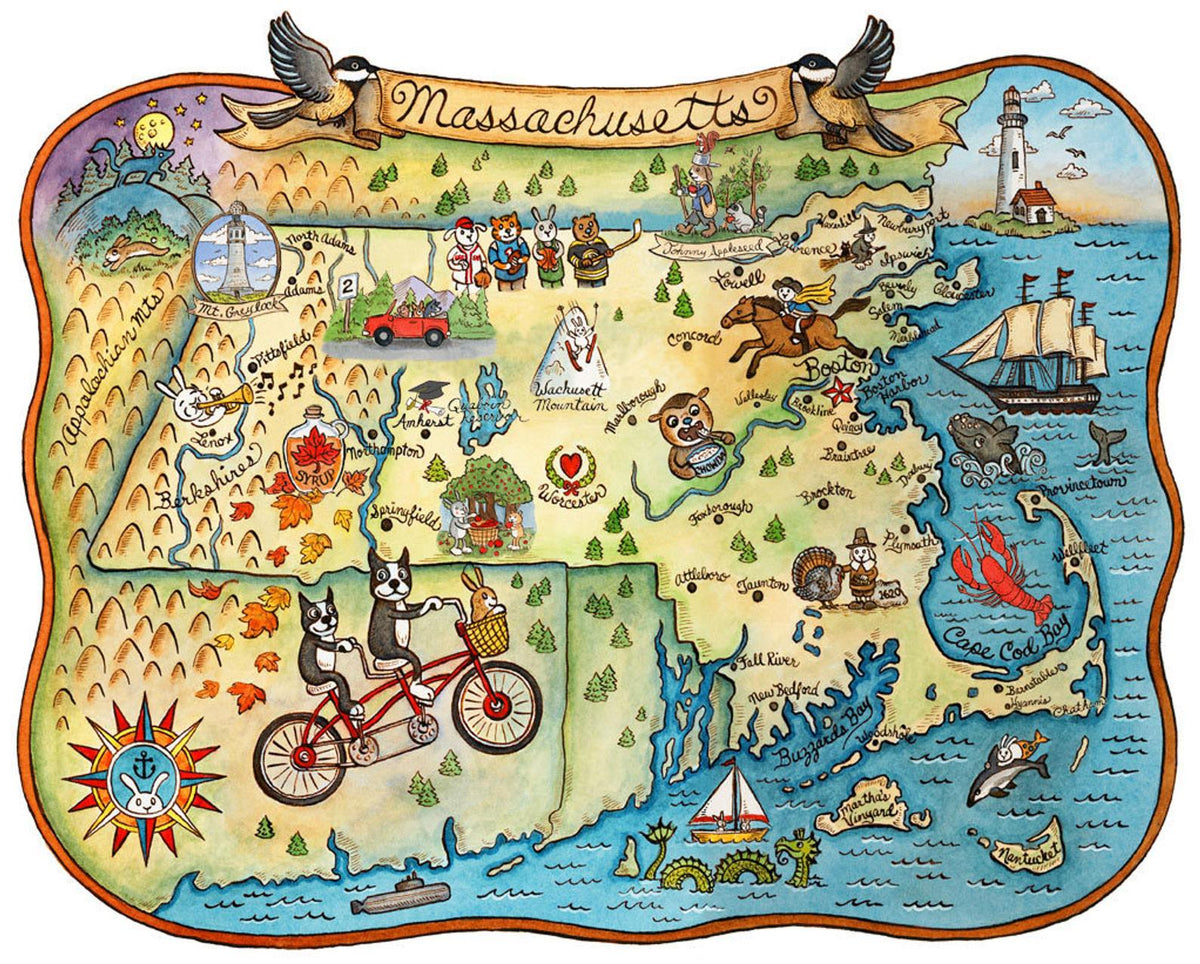 Cape Cod Illustrated Map