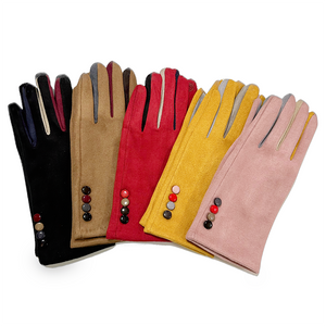 Gloves - Rainbow Buttons