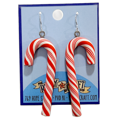 Earrings - Candy Canes