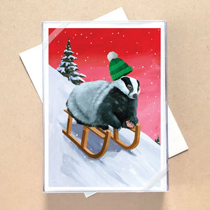 Boxed Holiday Cards - Badger