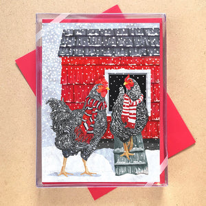 Boxed Holiday Cards - Chickens