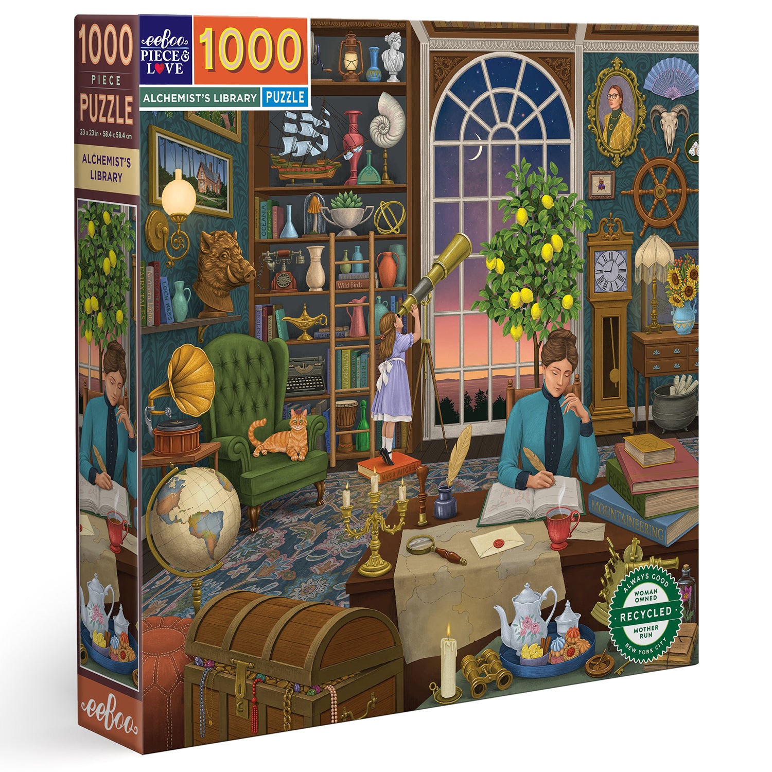 1000 piece puzzle - Alchemist's Library