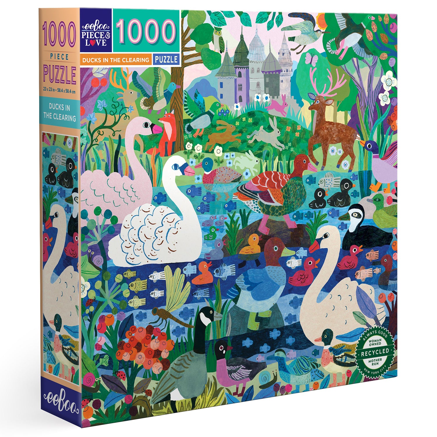 1000 piece puzzle - Ducks in the Clearing