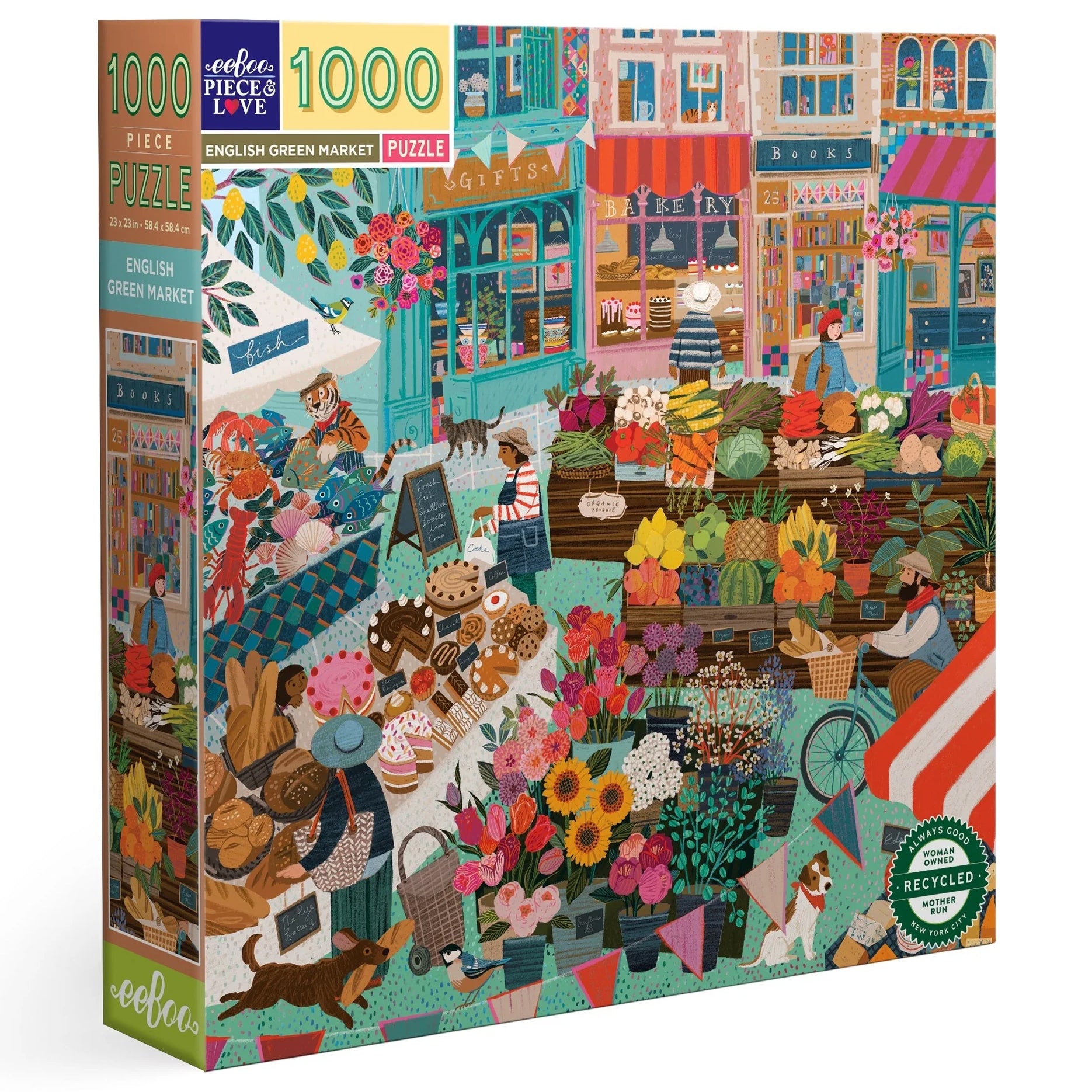 1000 piece puzzle - English Green Market