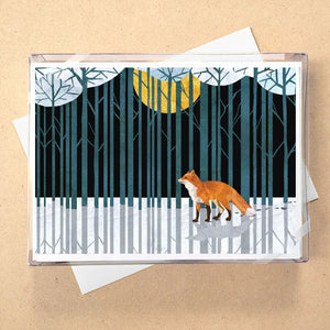 Boxed Holiday Cards - Fox in Forest