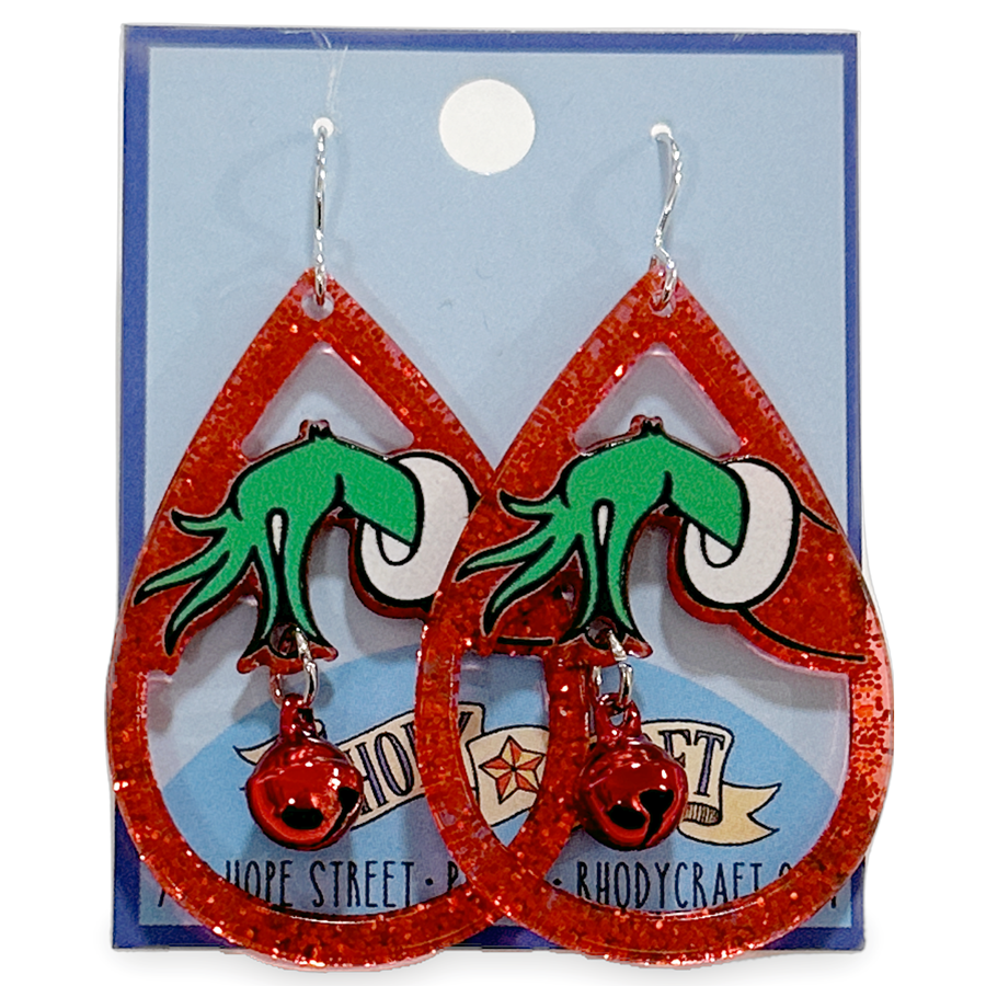 Earrings - Grinch Paw