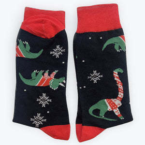 Socks - Holiday Dinos