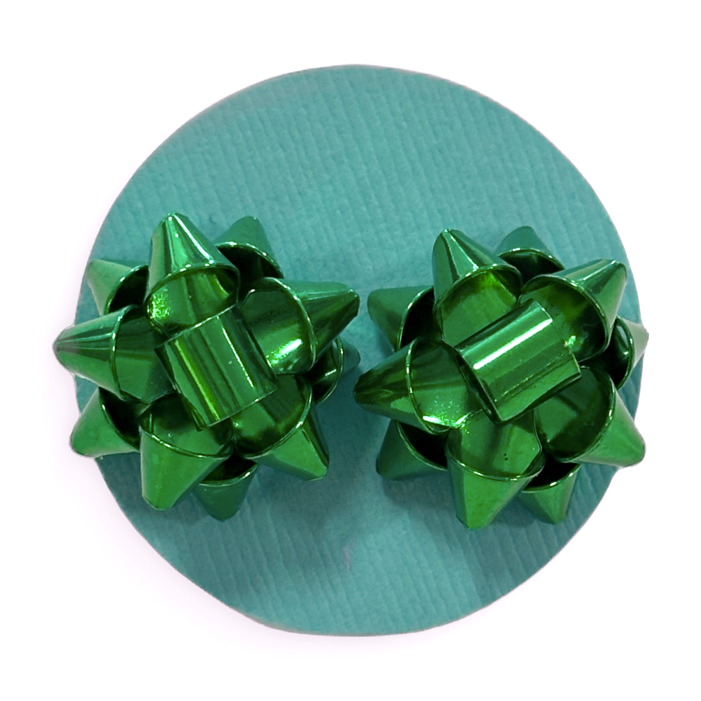 Earrings - Bow Posts GREEN