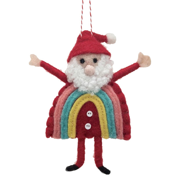 Ornament - Rainbow Santa