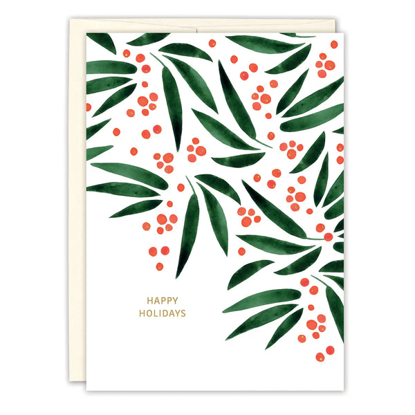 Boxed Holiday Cards - Red Berries