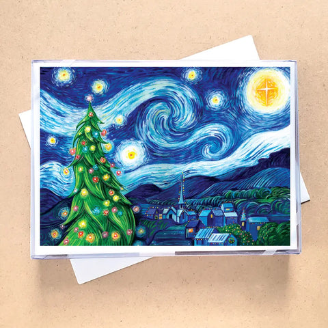 Boxed Holiday Cards - Starry Night