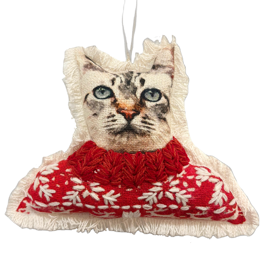 Ornament - Sweater Cat