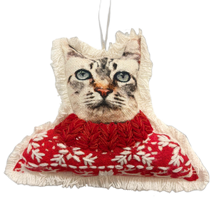 Ornament - Sweater Cat