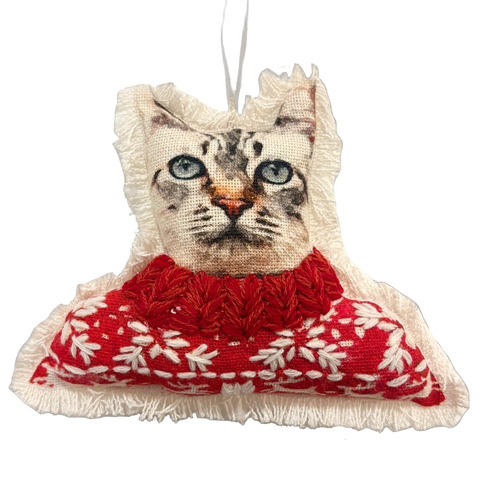 Ornament - Sweater Cat