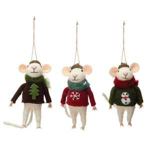 Ornament - Sweater Mice