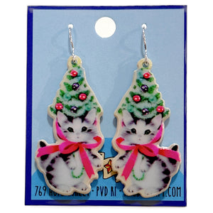 Earrings - Vintage Kitten