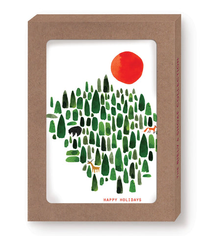 Boxed Holiday Cards - Winter Forest