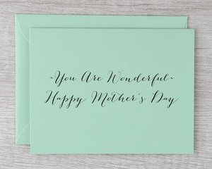 Card - Mother's Day - Wonderful
