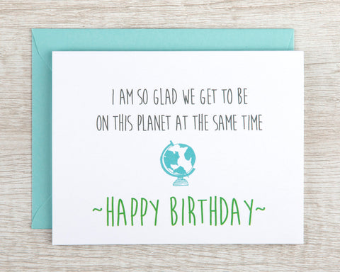 Card - Birthday - Planet