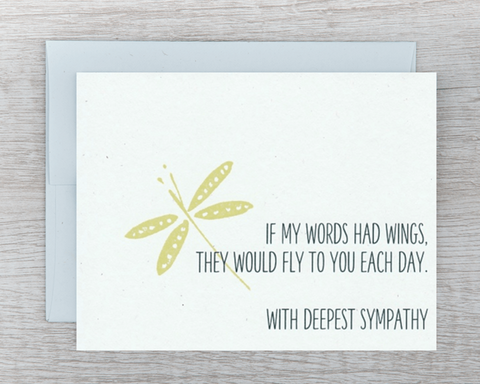 Card - Sympathy Wings