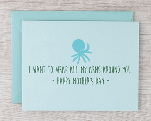 Card - Mother's Day - Octopus