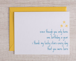 Card - Birthday - Lucky Stars