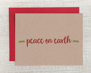 Card(w) - Holiday - Peace on Earth