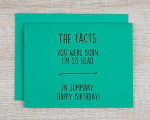 Card - Birthday - Facts