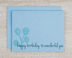 Card - Birthday - Wonderful