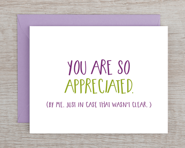 Card - Appreciated