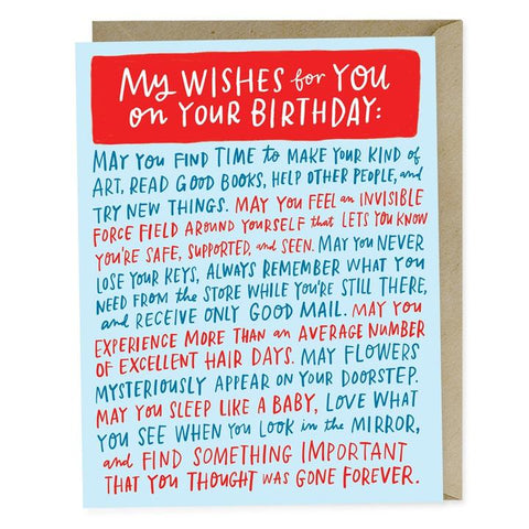 Card - Birthday Wishes