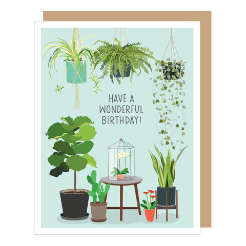 Card - Birthday - Houseplants