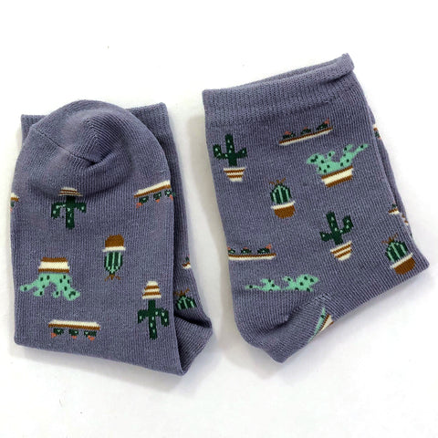 WS - Cactus Socks - Gray
