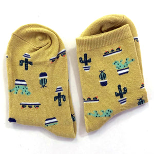 WS - Cactus Socks - Yellow