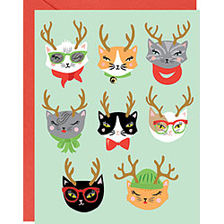 Boxed Holiday Cards - Christmas Cats