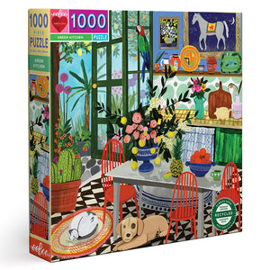 1000 piece puzzle - Green Kitchen