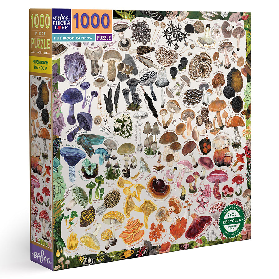 1000 piece puzzle - Mushroom Rainbow