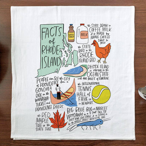 Tea Towel - Facts of RI