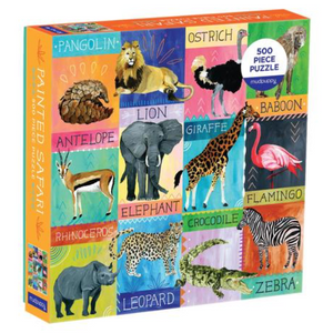 500 piece puzzle - Painted Safari