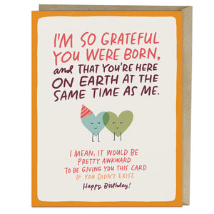 Card - Birthday - Grateful