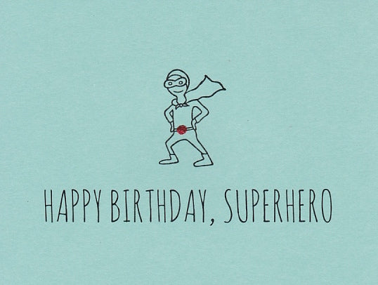 Card - Birthday - Superhero