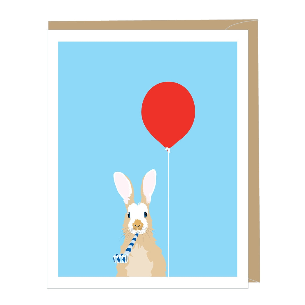 Card - Birthday - Balloon Bunny