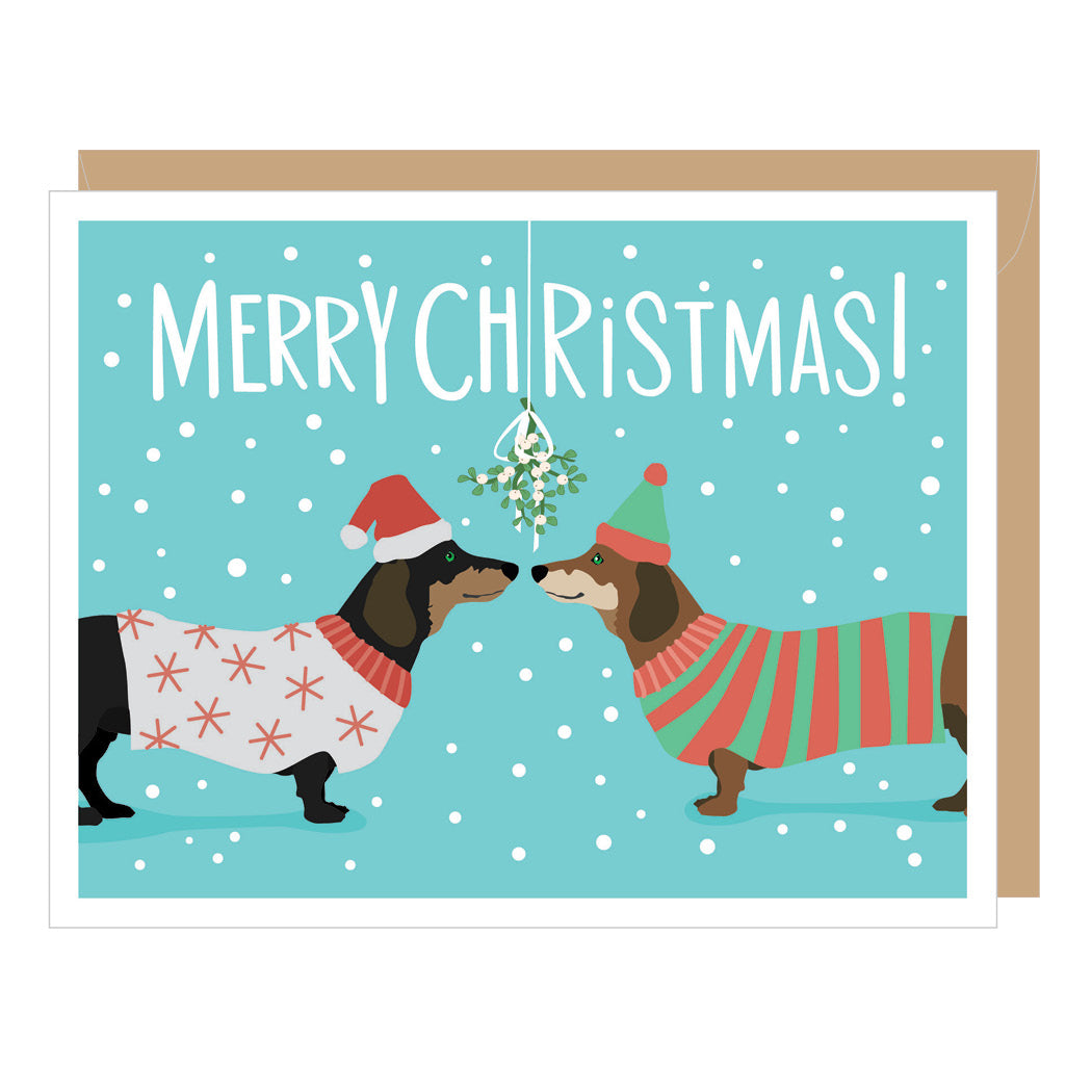 Card - Holiday - Dachtshunds
