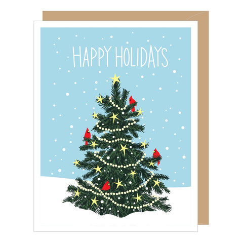 Card - Holiday - Tree in Snow