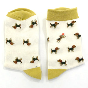 WS - Little Dog Socks - White