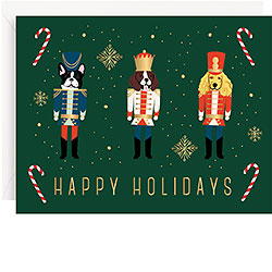 Card - Holiday - Nutcracker Dogs