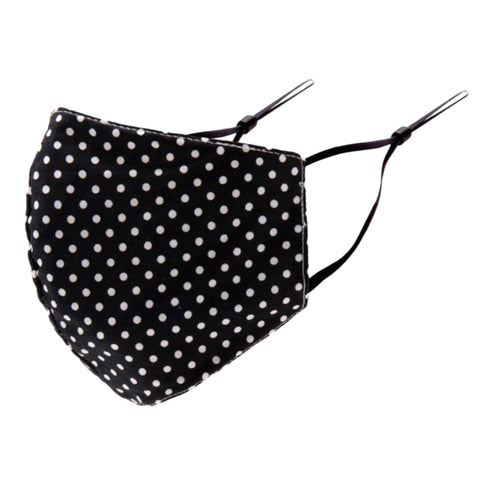 Mask - Polka Dot Black