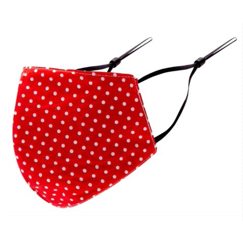 Mask - Polka Dot Red