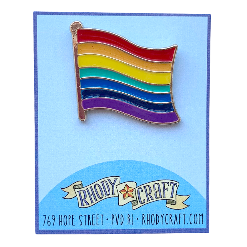 Pin - Pride Flag Wavy